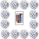Kit Luminárias de Piscina RGB - Sem Fio Com Controle Remoto